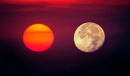 por que la luna se ve del mismo tamaño que el sol