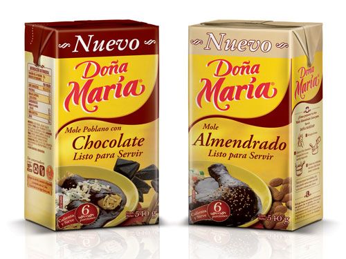 Doña María® te ofrece algo único, moles Almendrado y Poblano con chocolate listos para servir