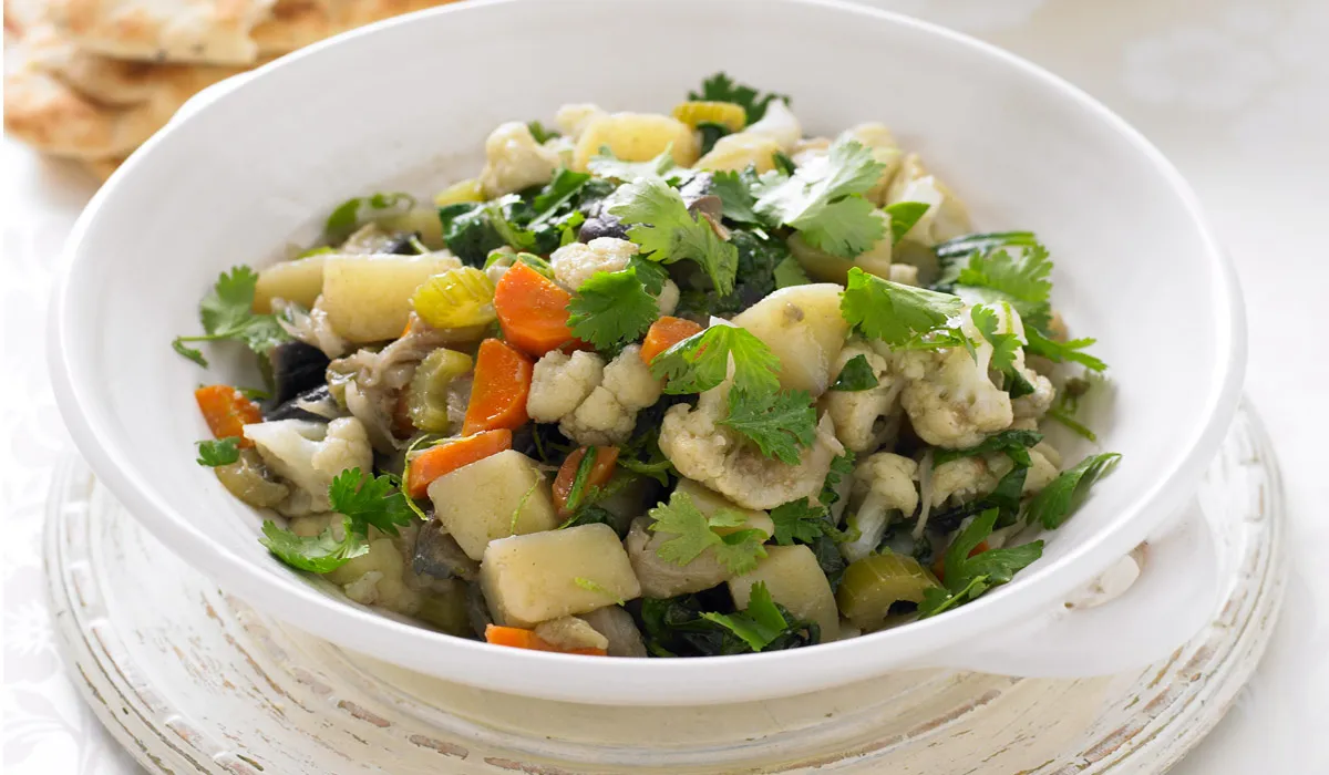 Vegetales mixtos con especias
