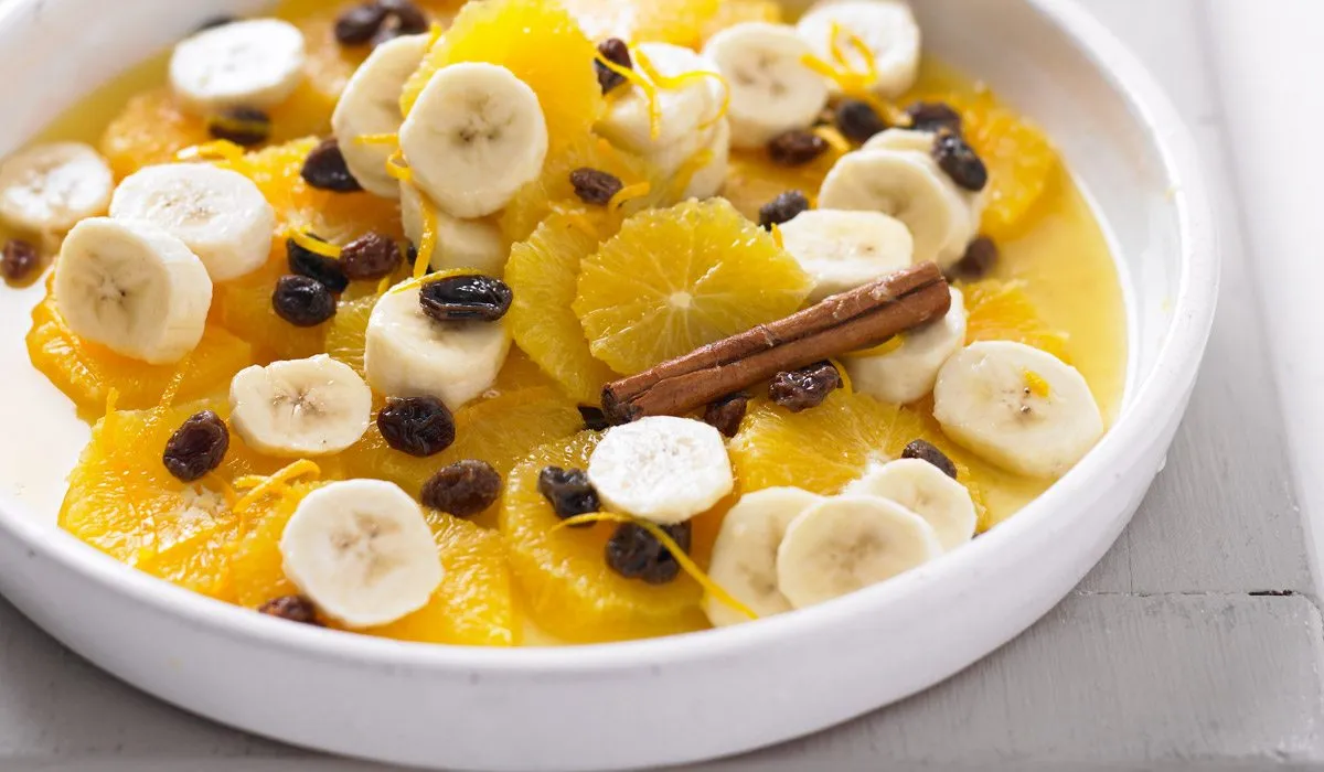 Popurrí de naranja y plátano