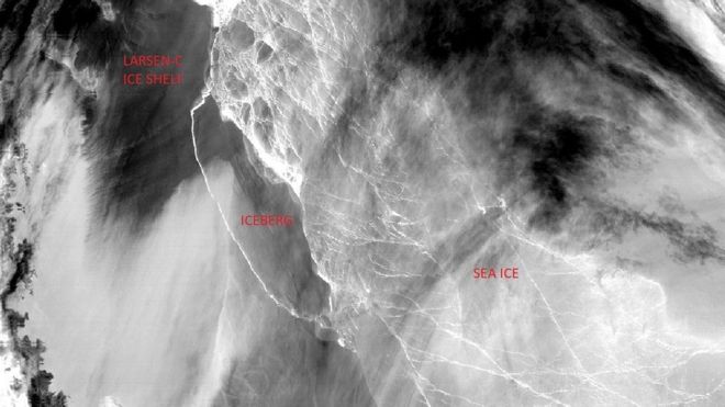 Larsen C-iceberg más grande de Antártida se parte.jpg