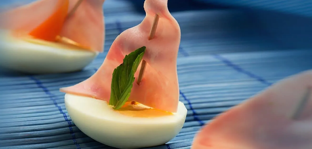 Barquitos de huevo.