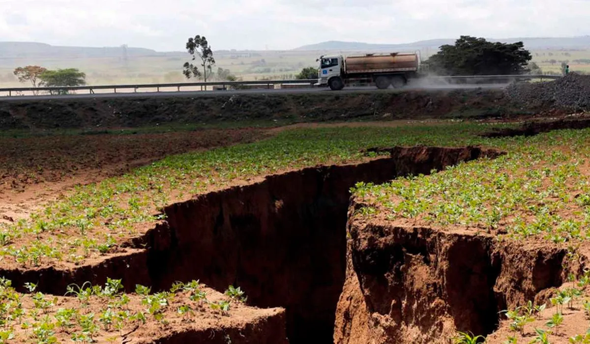 Una enorme grieta en Kenia podría dividir el continente africano