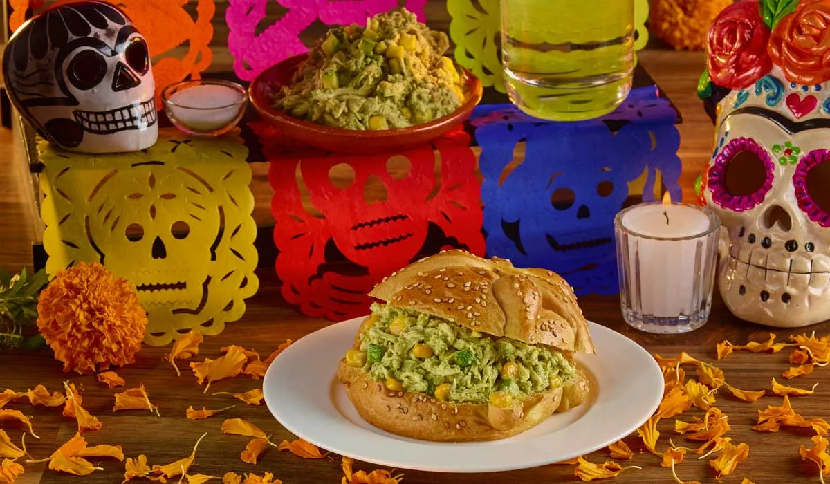 Receta para hacer pan de muerto salado relleno