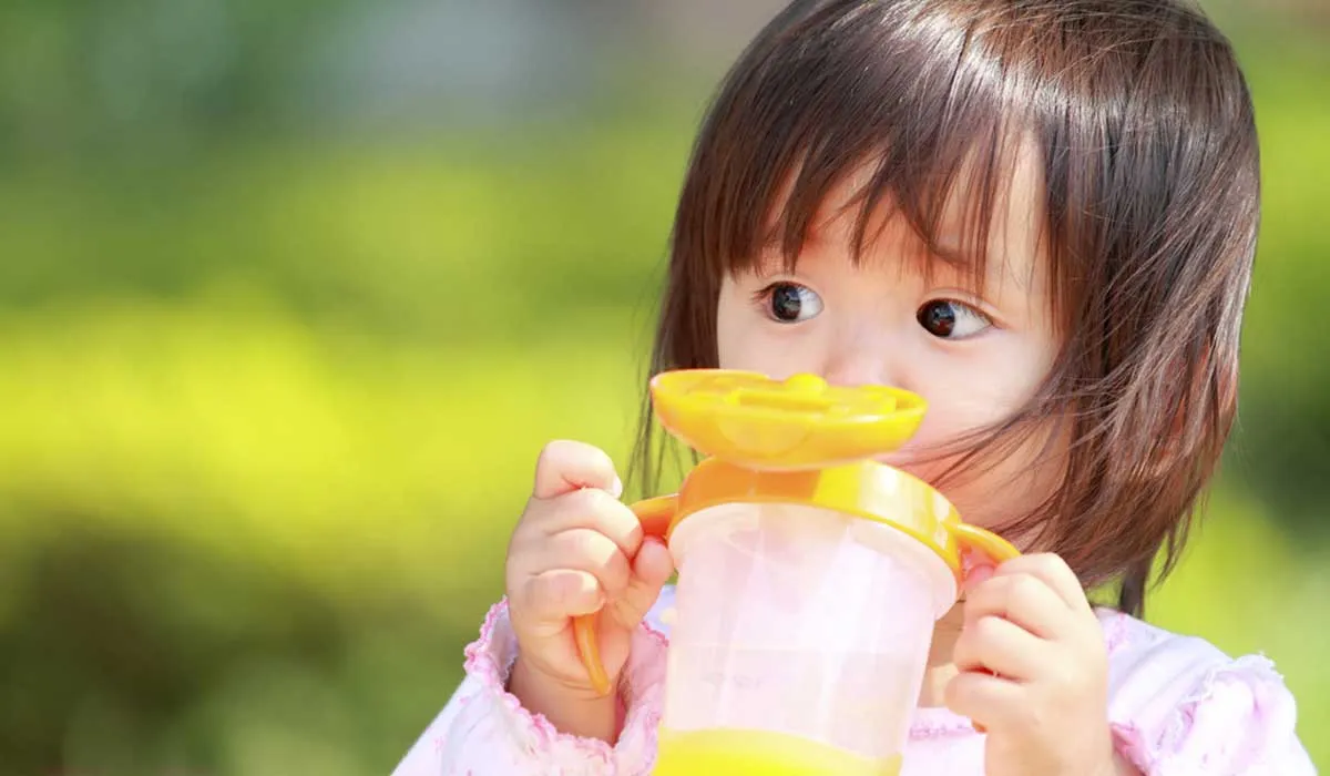uso del vaso entrenador con bebés