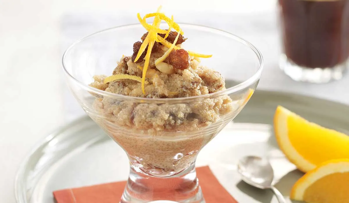 Aprende a hacer budín de amaranto con frutas y nueces 