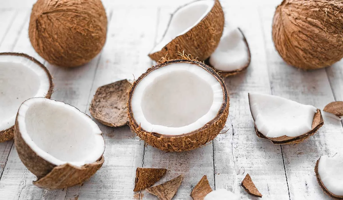 postre de coco vegano