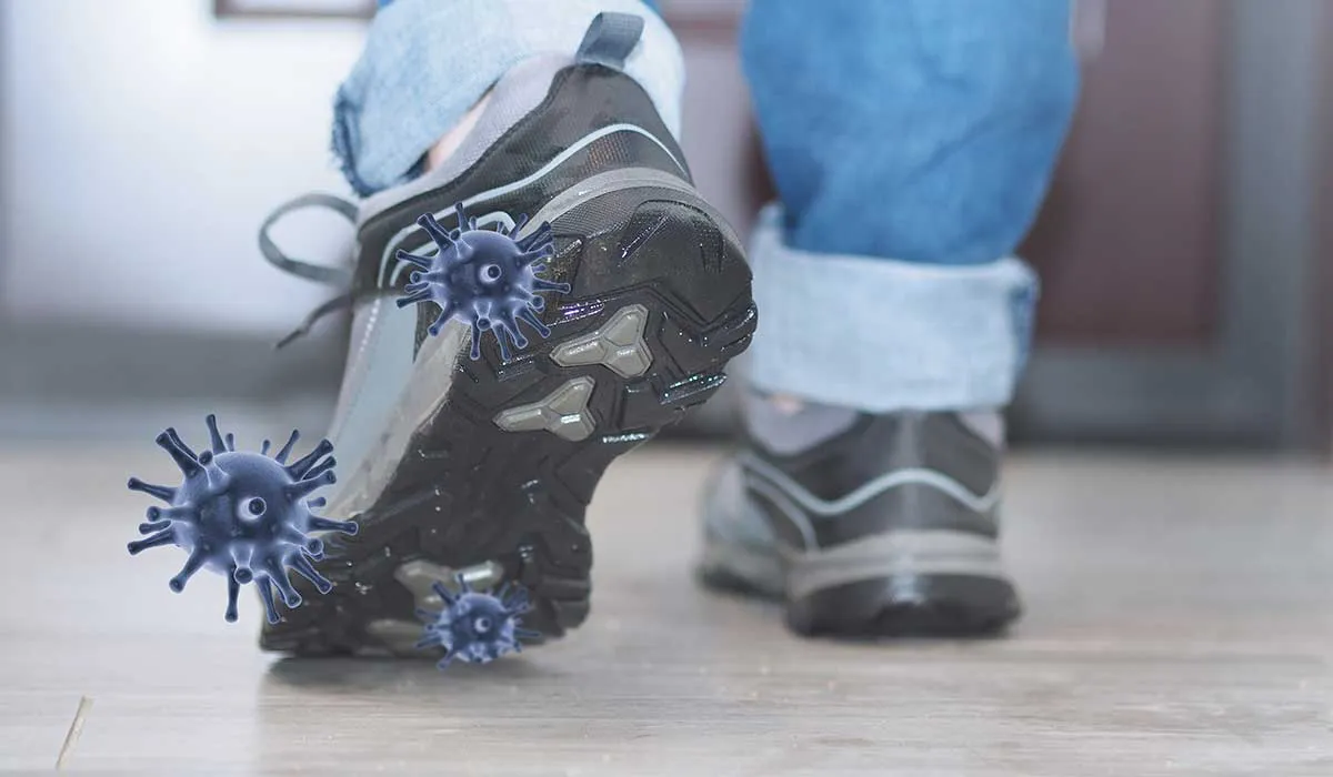 limpieza de zapatos por coronavirus