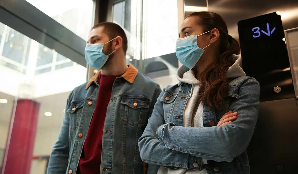evita contagios de coronavirus en el elevador