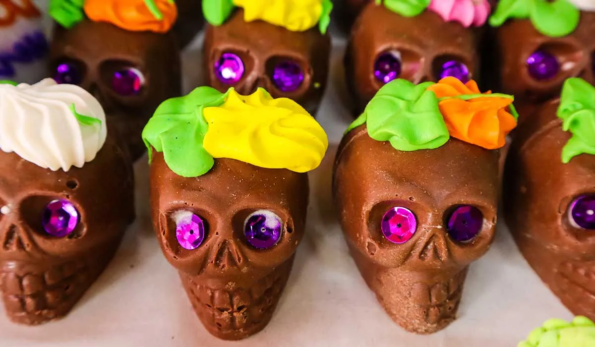 receta para hacer gomitas de chocolate de calaverita