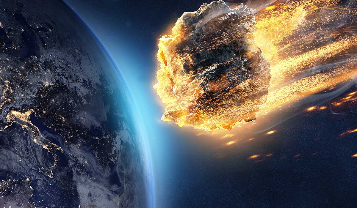 si la Tierra es golpeada por un asteroide