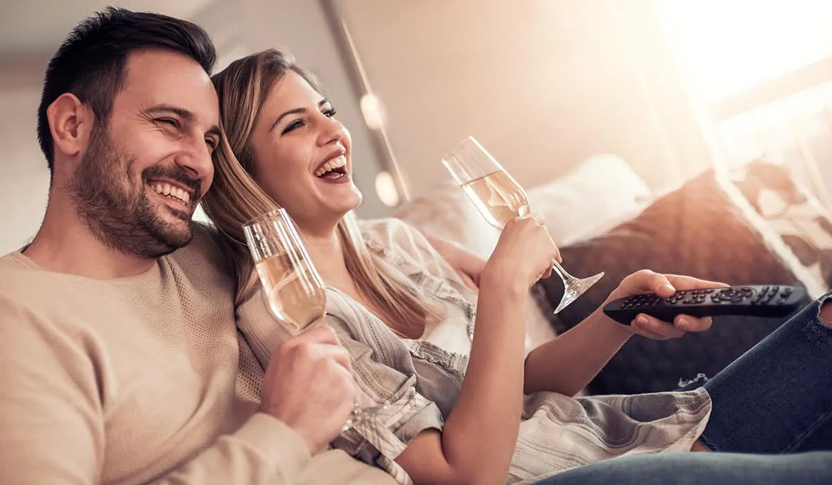 Navidad con películas y vino