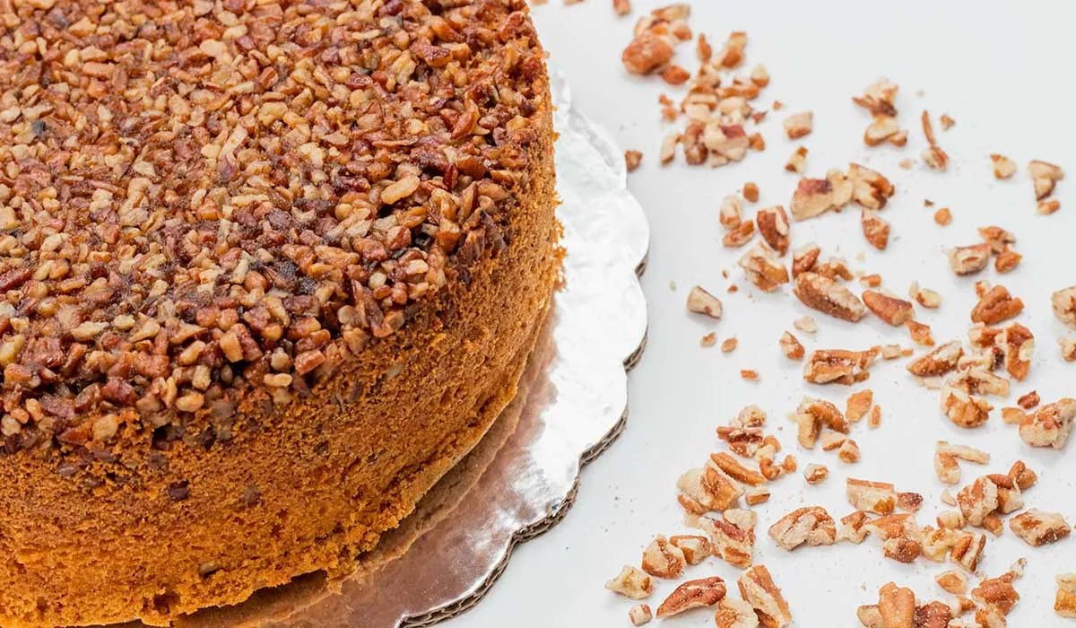 prepara este rico esponjoso pastel de nuez