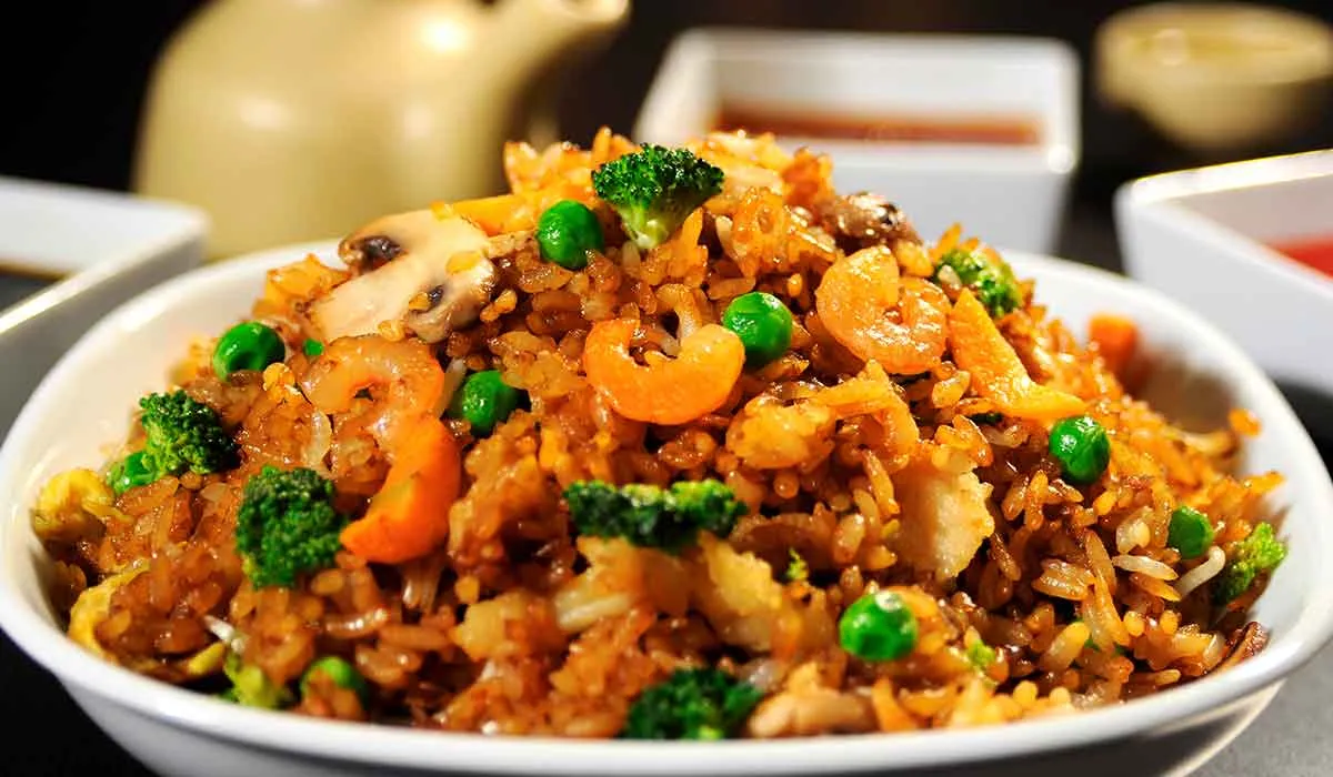 yakimeshi con verduras receta
