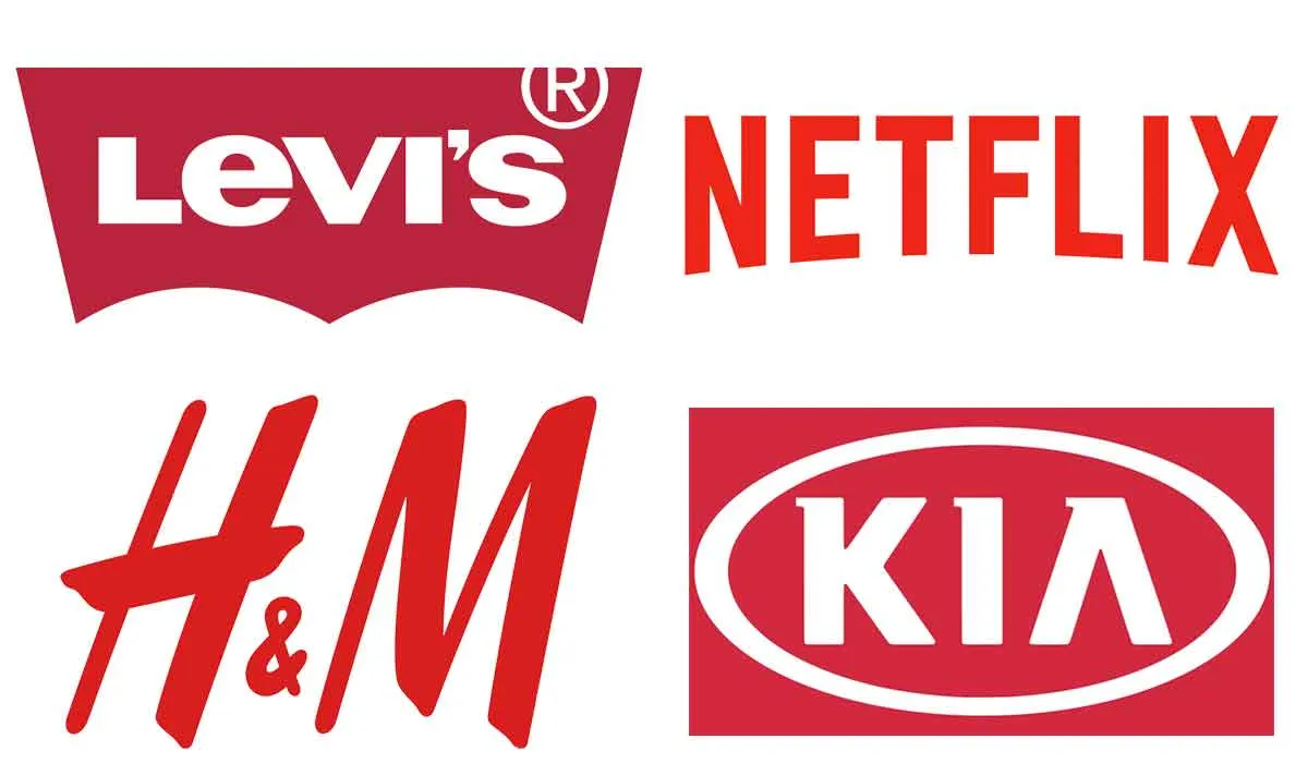 por qué hay tantos logotipos en color rojo