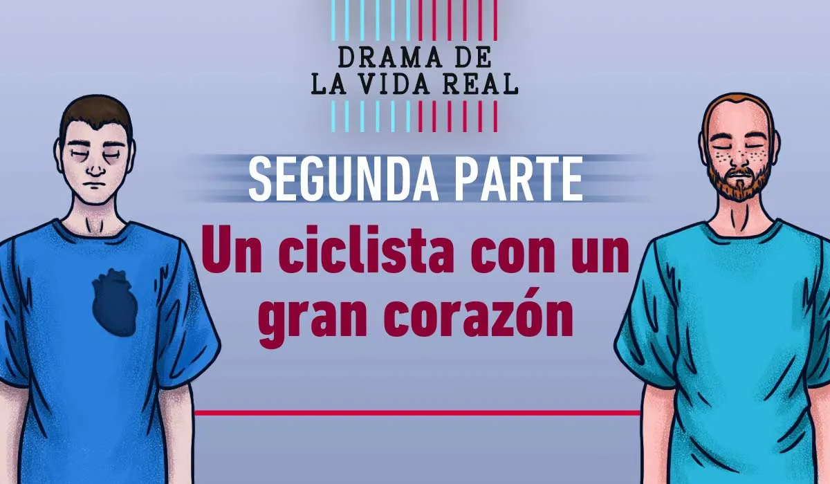 un ciclista con corazón