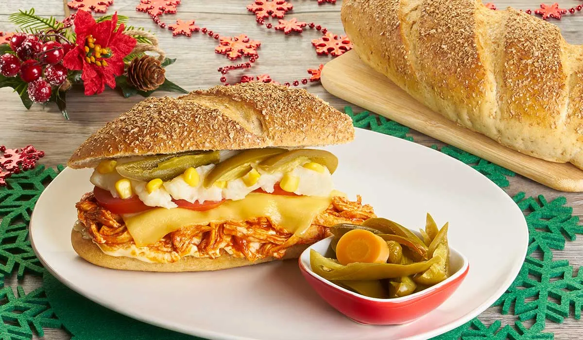 baguette de pavo para el recalentado después de Navidad