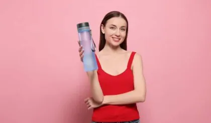 botella de agua reutilizable