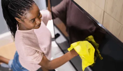 limpiar televisor correctamente