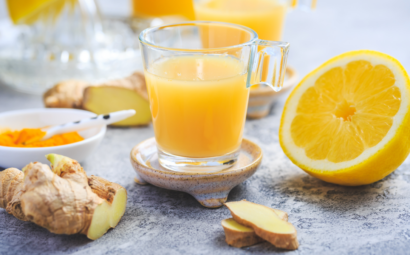 jugo de naranja y jengibre para el hígado graso
