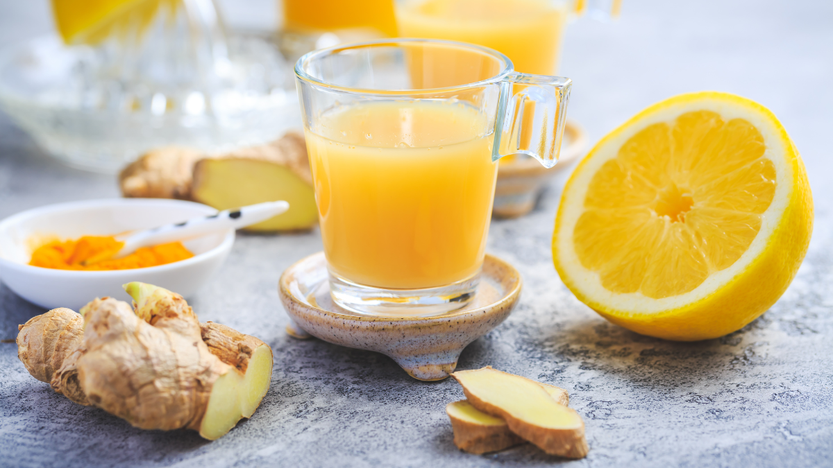 jugo de naranja y jengibre para el hígado graso