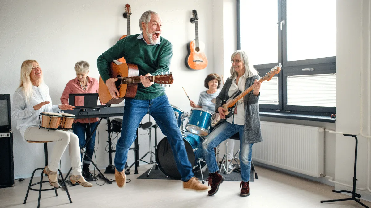 La música como medicina para las personas mayores