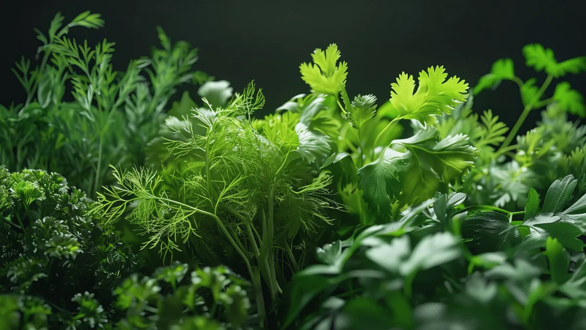 cilantro y el perejil.´cómo mantener estas hierbas frescas