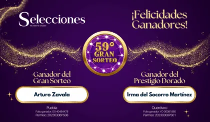 El 59º Gran Sorteo Reader’s Digest México ya tiene ganadores