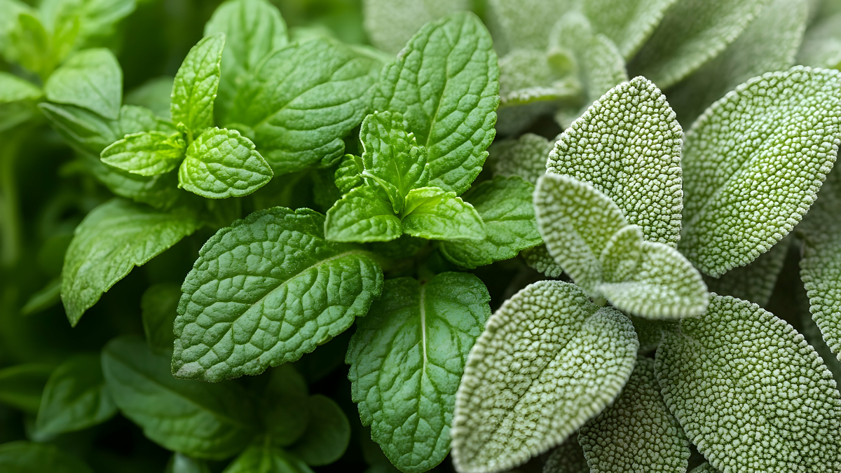 Jugo de salvia y menta