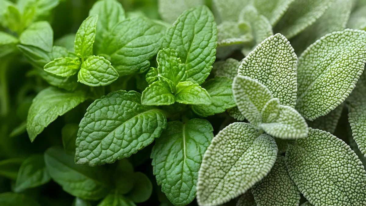Jugo de salvia y menta