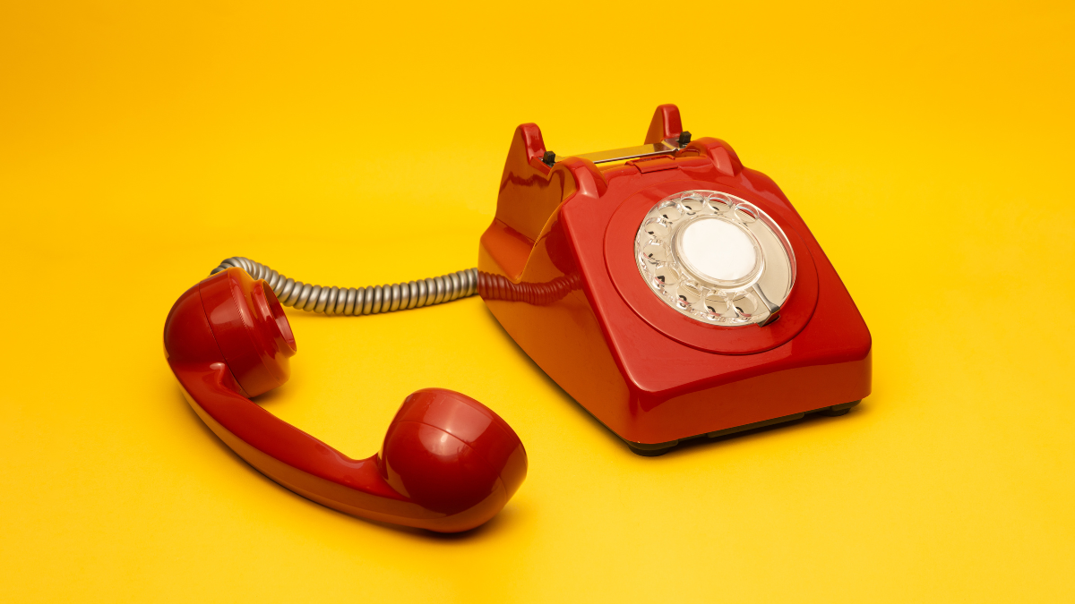 Las llamadas por teléfono fijo con discos giratorios