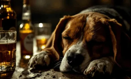 Dar alcohol a un perro puede ser mortal