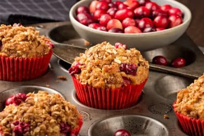 Panquecitos de arándanos con avena ¡Cero culpas!