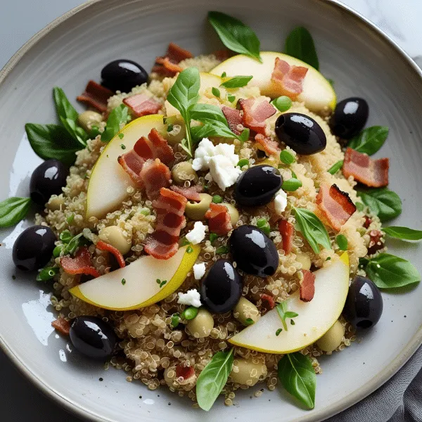 Prepara esta ensalada de quinoa con peras