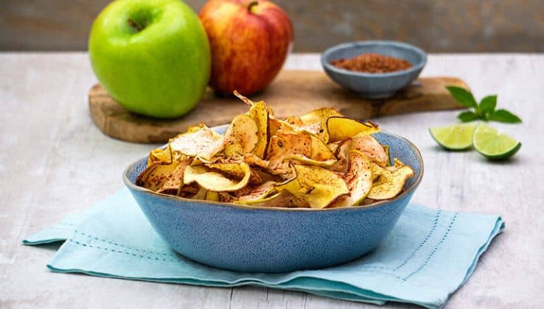 chips de manzana